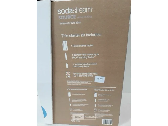 1 x soda stream rood metal edition maak zelf bruisdranken - afbeelding 3 van  3