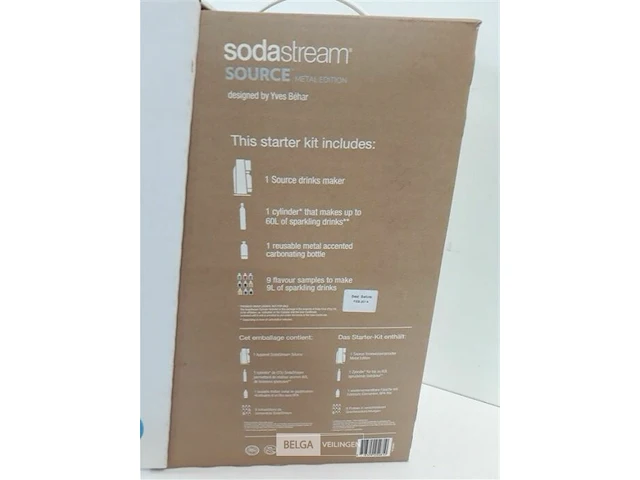 1 x soda stream wit metaal edetion - afbeelding 3 van  3