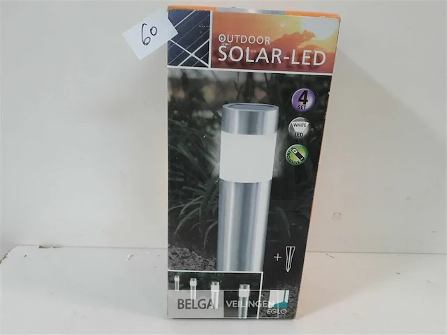 1 x solar tuinlamp set 4 stuks - afbeelding 1 van  3