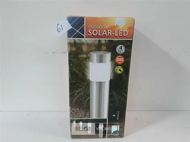 1 x solar tuinlamp set 4 stuks - afbeelding 1 van  3