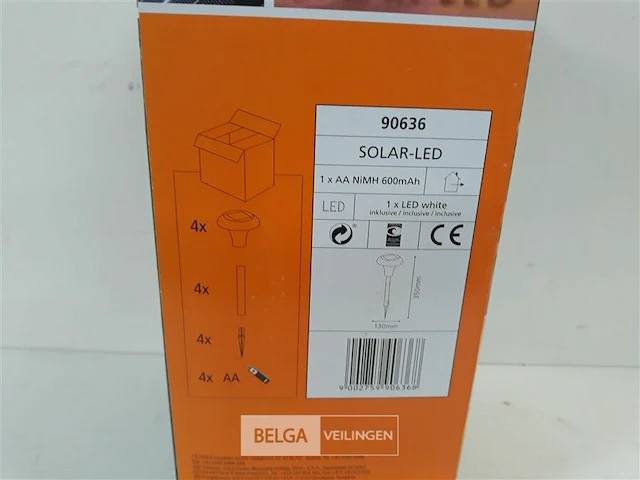 1 x solar tuinlamp set 4 stuks - afbeelding 3 van  3