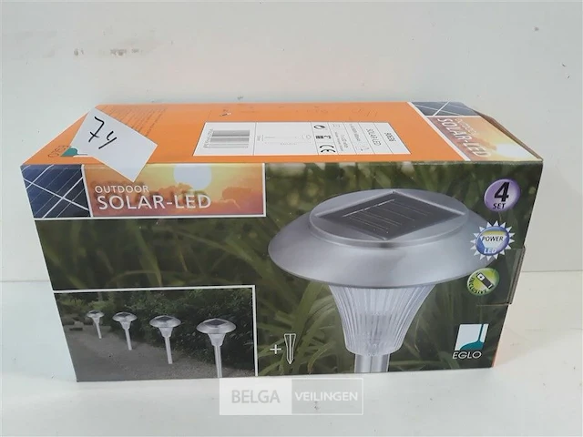 1 x solar tuinlamp set 4 stuks - afbeelding 1 van  3