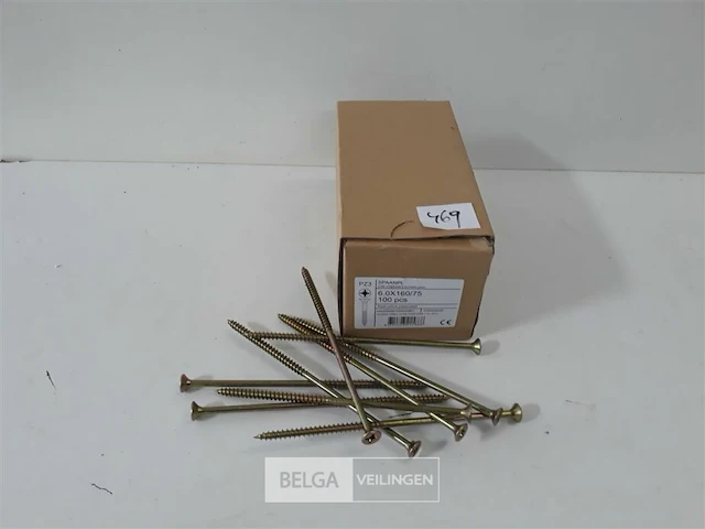 1 x spaanplaatvijzen 6 x 160 mm 100 stuks - afbeelding 1 van  3
