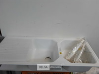 1 x spoelbak pvc dubbel met sifon - afbeelding 2 van  3