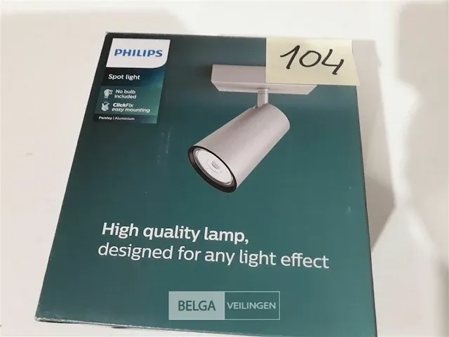 1 x spot philips aluminium exclusief lamp - afbeelding 1 van  3