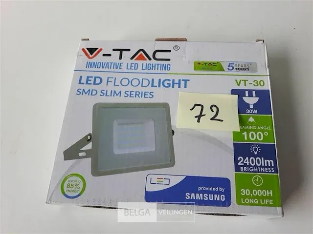 1 x staler led 30w 2400lm koud wit 178x152x28 - afbeelding 1 van  3