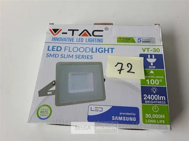 1 x staler led 30w 2400lm koud wit 178x152x28 - afbeelding 2 van  3