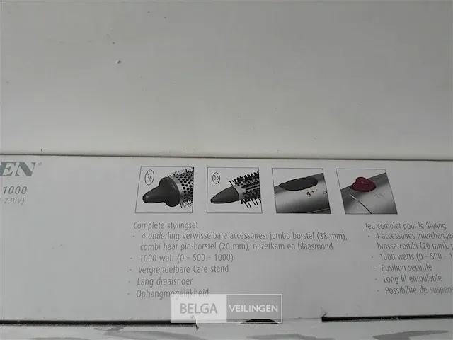 1 x stylingset met 4 wisselbare accessoires 1000 w - afbeelding 2 van  2