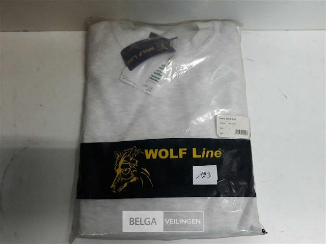 1 x sweater as grijs wolf line l - afbeelding 3 van  3