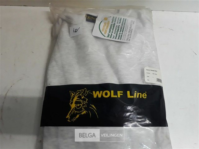 1 x sweater as grijs wolf line l - afbeelding 3 van  3