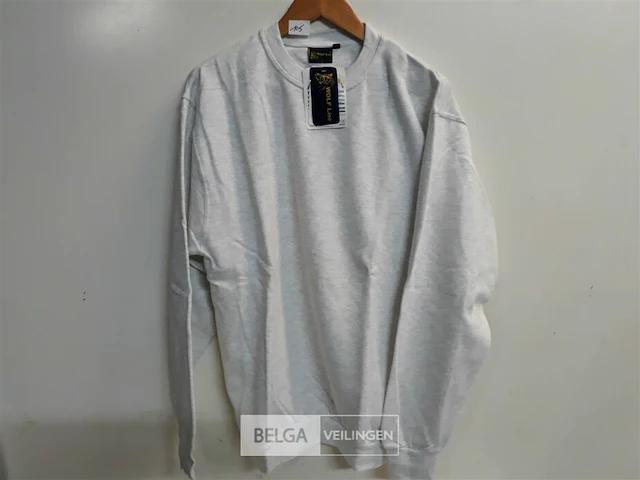 1 x sweater as grijs wolf line xl - afbeelding 2 van  3