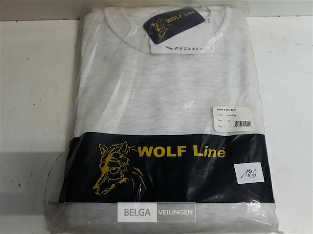 1 x sweater as grijs wolf line xl - afbeelding 3 van  3