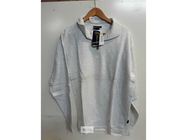 1 x sweater met rits as grijs wolf line l - afbeelding 1 van  3
