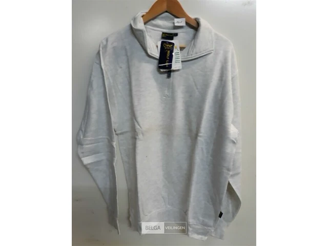 1 x sweater met rits as grijs wolf line l - afbeelding 1 van  3