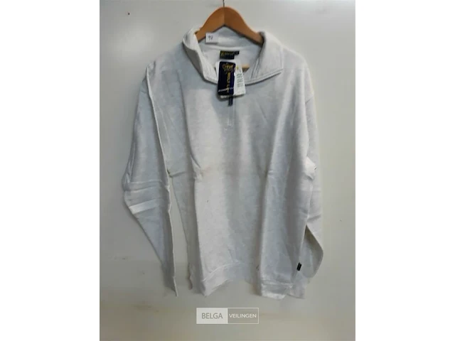 1 x sweater met rits as grijs wolf line m - afbeelding 2 van  3