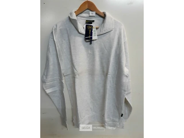 1 x sweater met rits as grijs wolf line m - afbeelding 2 van  3