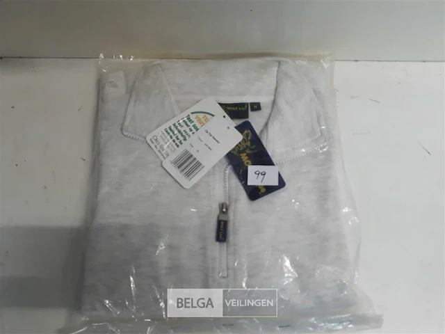 1 x sweater met rits as grijs wolf line m - afbeelding 3 van  3