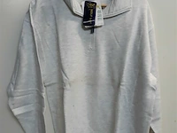 1 x sweater met rits as grijs wolf line xl - afbeelding 1 van  3