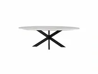 1 x tafel massief wit marmer - afbeelding 2 van  2