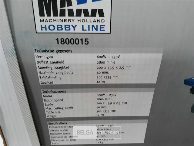 1 x tafelzaag 600w - afbeelding 3 van  4