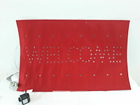 1 x tapijt rood met verlichting - afbeelding 1 van  3