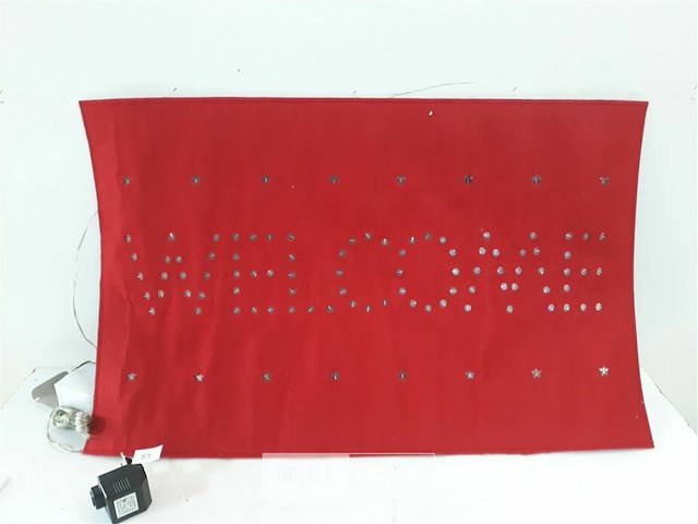 1 x tapijt rood met verlichting - afbeelding 2 van  3