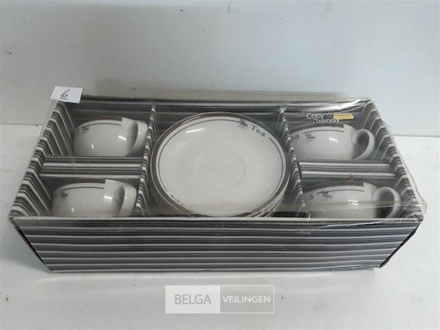 1 x thee tas in set 8 delig - afbeelding 2 van  3