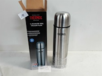 1 x thermos fles inox 1 l met schenkdop - afbeelding 1 van  3