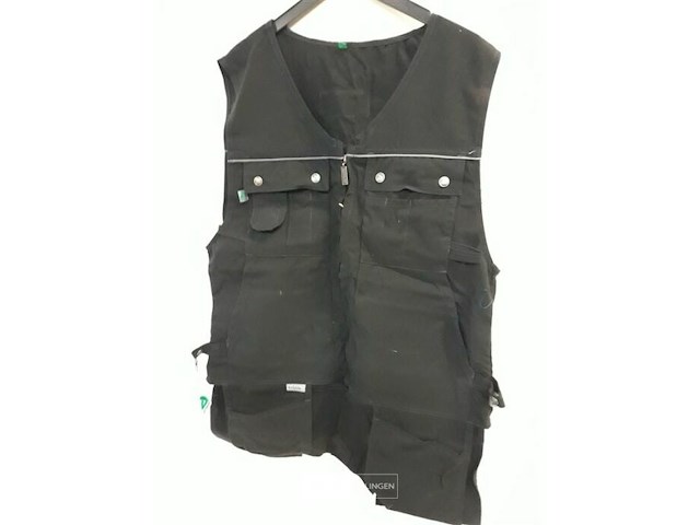 1 x toolvest zwart artelli xl - afbeelding 2 van  3