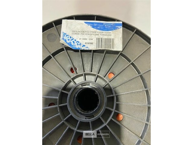 1 x touw op rol oranje propyleen 14 mm x 55 m - afbeelding 3 van  3