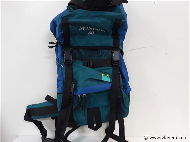 1 x travel rugzak 30l groen-blauw - afbeelding 1 van  2