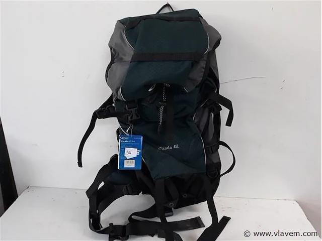 1 x travel rugzak 45 l groen gelert - afbeelding 1 van  2