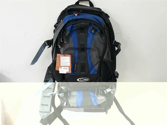 1 x travel rugzak duo 70+15 l zwart/blauw gelert - afbeelding 1 van  3
