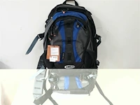 1 x travel rugzak duo 70+15 l zwart/blauw gelert - afbeelding 1 van  3