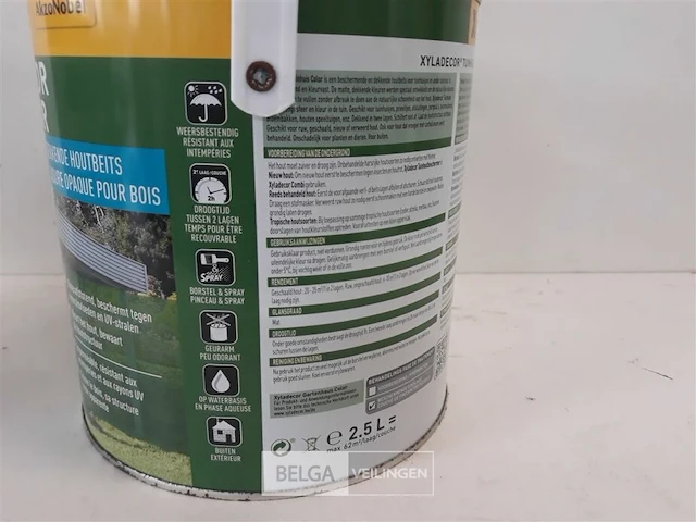 1 x tuinhuiscolor 2,5 l landelijk wit - afbeelding 3 van  3