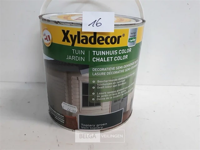 1 x tuinhuiscolor 2,5 l topiary groen - afbeelding 1 van  3