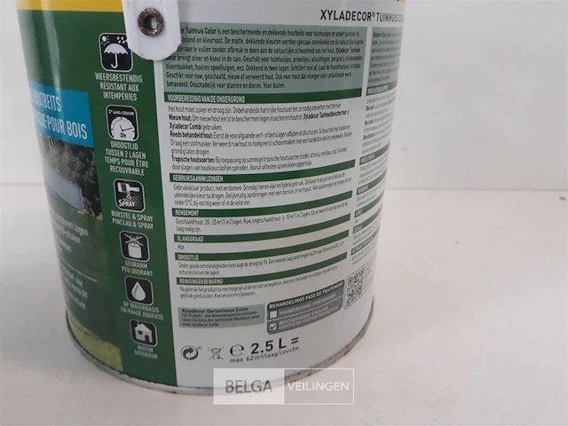 1 x tuinhuiscolor 2,5 l zachte klei - afbeelding 3 van  3