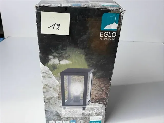 1 x tuinlamp eglo als lantaarn e27 fitting met kabel 1,5 m - afbeelding 1 van  4