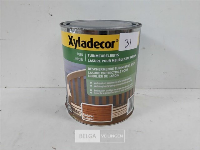 1 x tuinmeubelbeits 1 l naturel - afbeelding 2 van  3