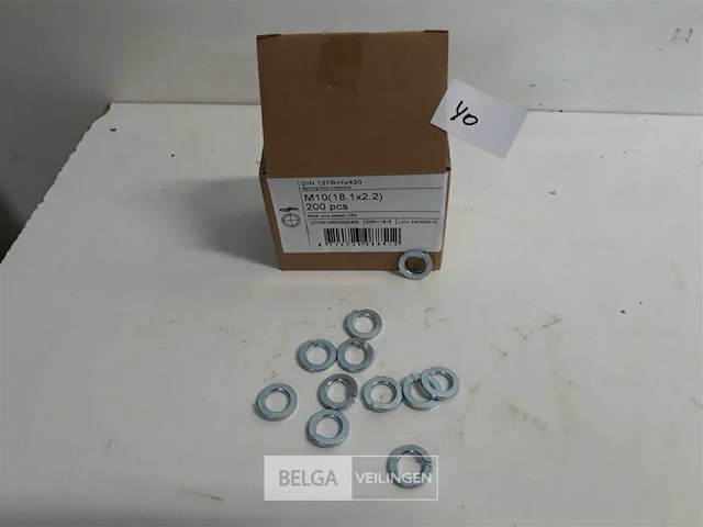 1 x veerringen verzinkt m 10 200 stuks - afbeelding 2 van  3
