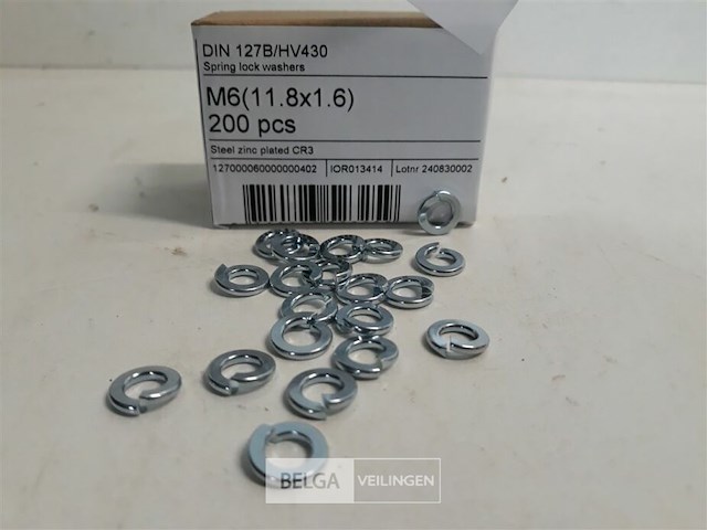 1 x veerringen verzinkt m 6 200 stuks - afbeelding 3 van  3