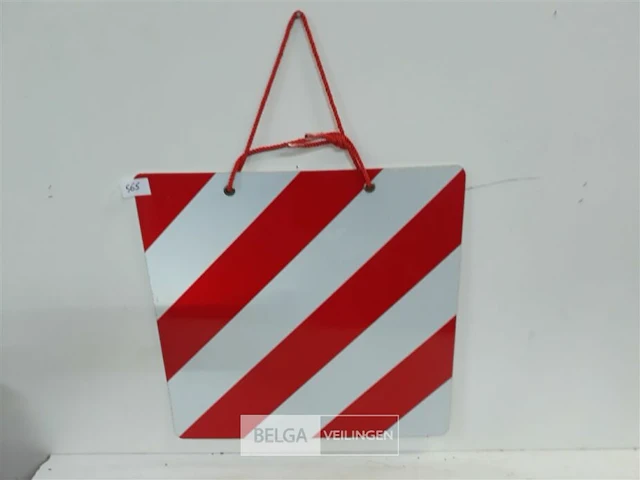 1 x veiligheidsbord pvc rood/wit 43x43 cm - afbeelding 2 van  3