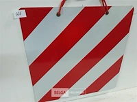 1 x veiligheidsbord pvc rood/wit 43x43 cm - afbeelding 3 van  3