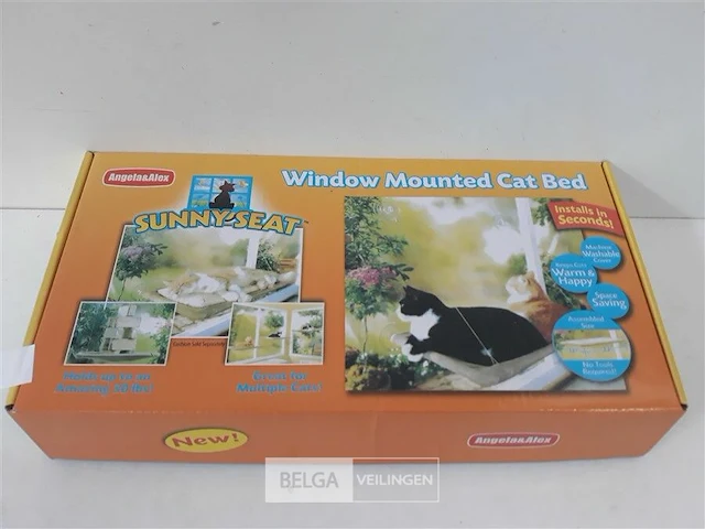 1 x vensterbed voor de kat 50 x 30 cm gemakkelijk te monteren - afbeelding 2 van  3