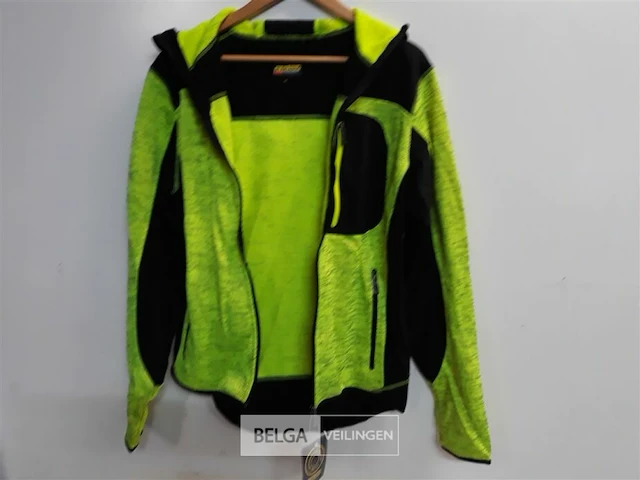 1 x vest met kap fluo geel blaklader m - afbeelding 3 van  3