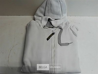 1 x vest met rits + kap wit wolf line s - afbeelding 2 van  3