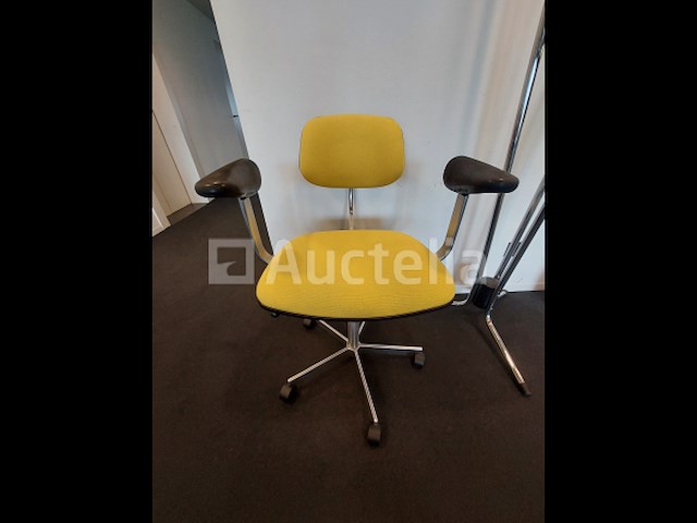 1 x vintage bureaustoelen fritz hansen kevi - design jörgen rasmussen - afbeelding 4 van  4