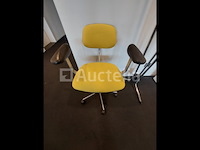 1 x vintage bureaustoelen fritz hansen kevi - design jörgen rasmussen - afbeelding 1 van  4