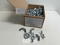 1 x vleugelmoer verzinkt m 10 100 stuks - afbeelding 2 van  3