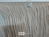 1 x vliegengordijn pvc spaghetti linten wit-beige 90x210 cm - afbeelding 3 van  3